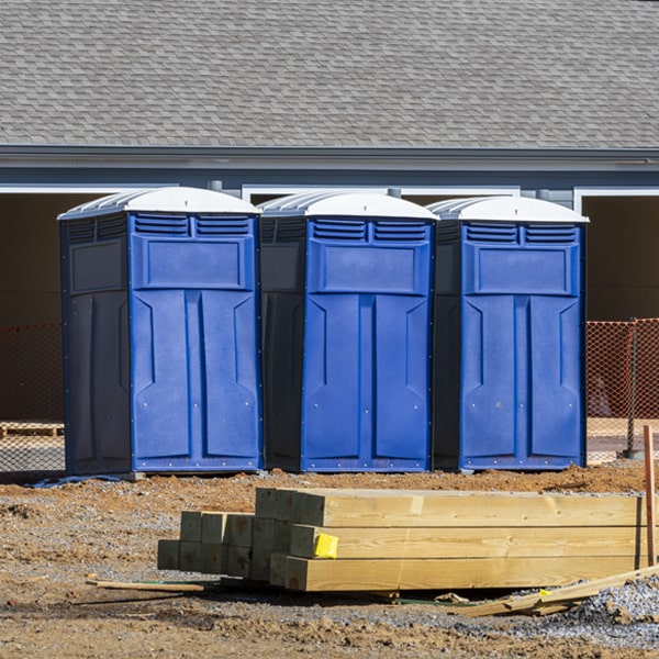 what is the expected delivery and pickup timeframe for the portable restrooms in Marlinton WV